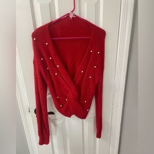 Red sweater